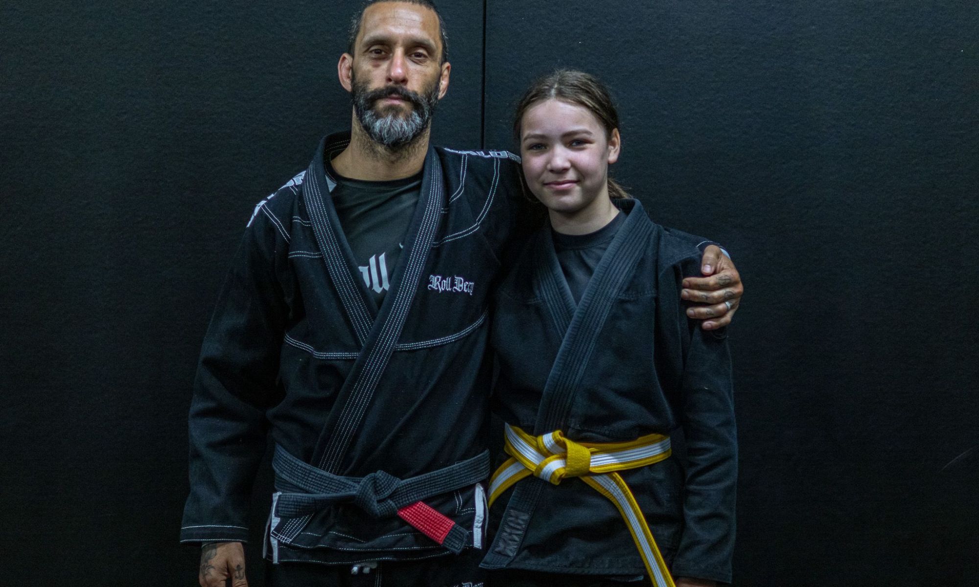 Roll deep founder Carlos with a teenage student